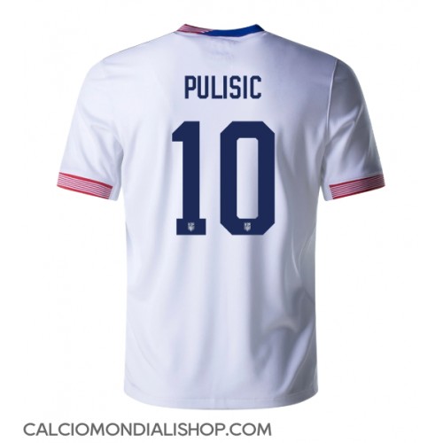 Maglie da calcio Stati Uniti Christian Pulisic #10 Prima Maglia Copa America 2024 Manica Corta